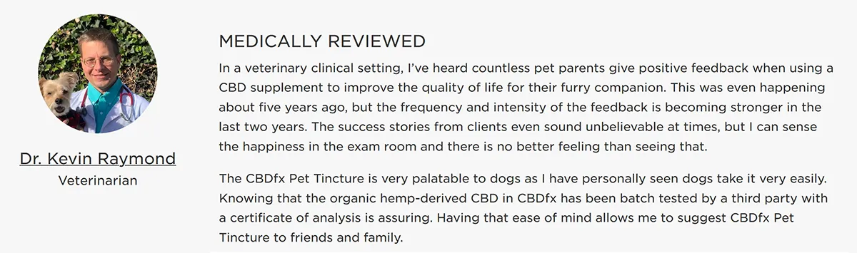 CBDfx CBD Oil For Dogs – Chicken Large Breeds Extra Strength 2000mg Medical Review