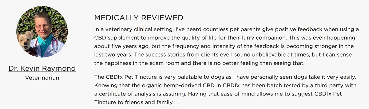 CBDfx CBD Oil For Dogs – Bacon Medium Breeds 500mg Medical Review