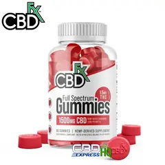 CBDfx Full Spectrum CBD Gummies Mixed Berry 1500mg
