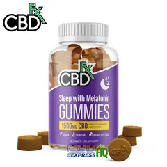 CBDfx CBD Gummies For Sleep With Melatonin 1500mg-3000mg, Gummy Strength: 1500mg