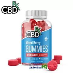 CBDfx CBD Gummies Mixed Berry Original 1500mg-6000mg, Gummy Strength: 1500mg