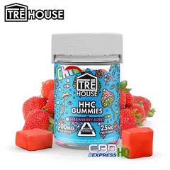 TRE House Gummies HHC High Potency – Strawberry Burst, Size: 20ct