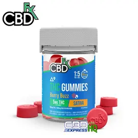 CBDfx Full Spectrum CBD + Delta-9 Gummies - Berry Buzz Sativa SUPER SALE