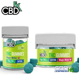 CBDfx Full Spectrum CBD + Delta-9 Gummies - Magic Melon Sativa – High Potency, Size: 20ct