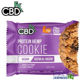 CBDfx CBD Vegan Protein Cookie - Oatmeal Raisin