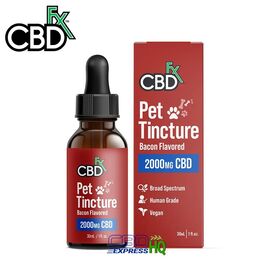 CBDfx CBD Oil For Dogs – Bacon Large Breeds Extra Strength 2000mg