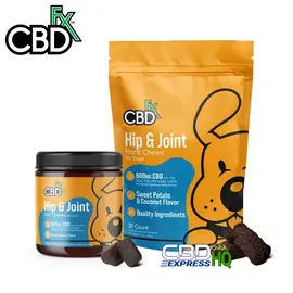CBDfx CBD Dog Treats: Hip & Joint Chews 600mg, Chew Type: Soft Chews