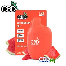 CBDfx Full Spectrum CBD Delta-9 Vape Pen - Watermelon Skit Indica 1500mg