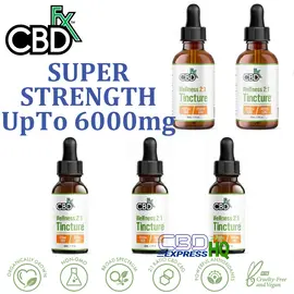 CBDfx Wellness CBD + CBG Oil Tincture 500-6000mg, Wellness Strength: 500mg