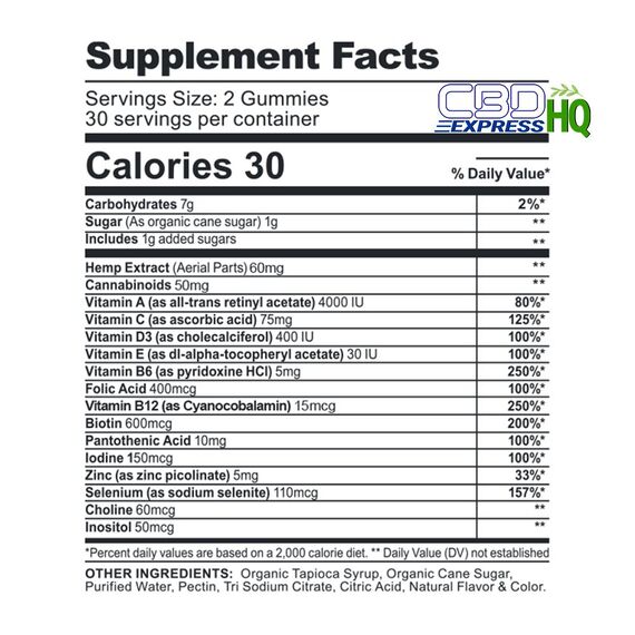 CBDfx CBD Gummies with Multivitamin For Men 1500mg, 2 image