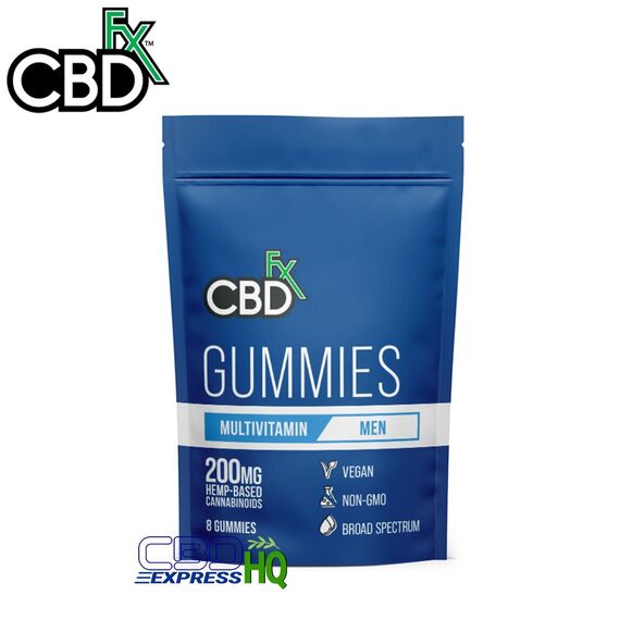 CBDfx CBD Gummies with Multivitamin For Men 8ct Pouch 200mg