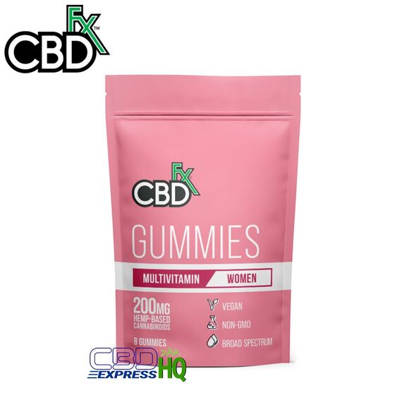 CBDfx CBD Gummies with Multivitamin For Women 8ct Pouch 200mg