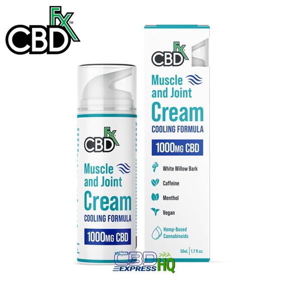 CBDfx CBD Cream For Muscle & Joint Pain 1000mg, Muscle & Joint Cream: 1000mg