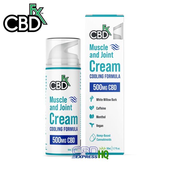 CBDfx CBD Cream For Muscle & Joint Pain 500mg, Muscle & Joint Cream: 500mg