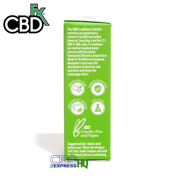 CBDfx Wellness CBD + CBG Oil Tincture 500mg, Wellness Strength: 500mg, 3 image