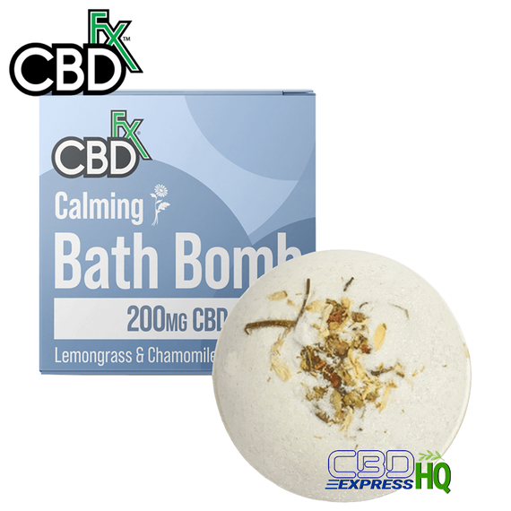 CBDfx CBD Bath Bombs – Calming Lemongrass & Chamomile, Scent / Effect: Calming Lemongrass & Chamomile, 4 image
