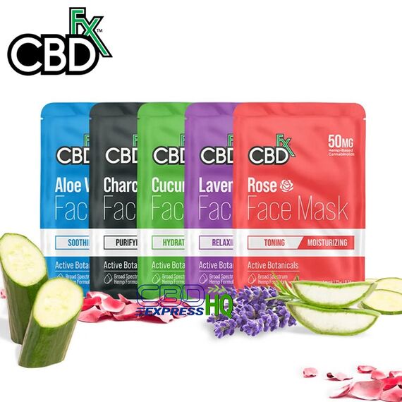 CBDfx CBD Face Mask - Aloe Vera, Face Mask Type: Aloe Vera
