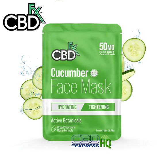 CBDfx CBD Face Mask - Cucumber, Face Mask Type: Cucumber