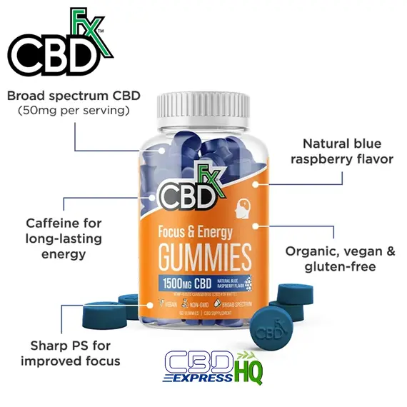 CBDfx CBD Gummies For Focus & Energy, 2 image
