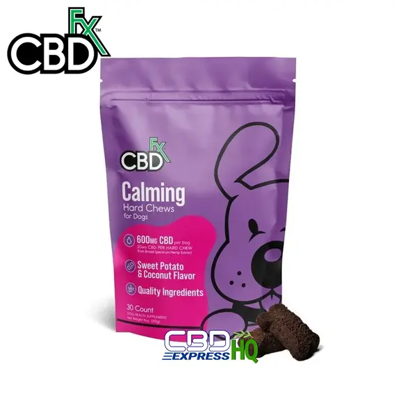 CBDfx CBD Dog Treats: Calming Hard Chews 600mg, Chew Type: Hard Chews, 2 image