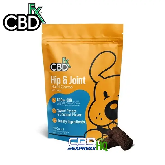 CBDfx CBD Dog Treats: Hip & Joint Hard Chews 600mg, Chew Type: Hard Chews, 2 image