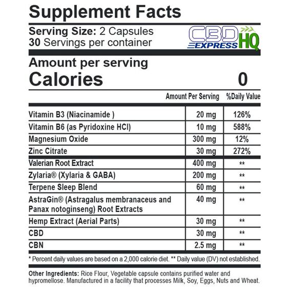 CBDfx CBD + CBN Night PM Capsules, 2 image