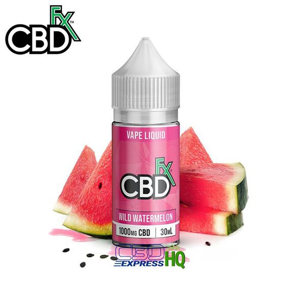 CBDfx Wild Watermelon CBD Vape Juice 1000mg, Vape Juice Strength: 1000mg
