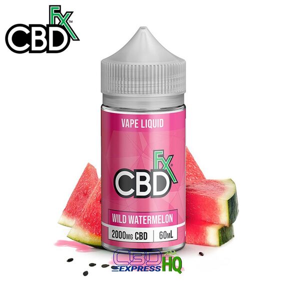 CBDfx Wild Watermelon CBD Vape Juice 2000mg, Vape Juice Strength: 2000mg