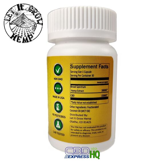 Let It Grow CBD Soft Gels Broad Spectrum 4500mg, 2 image
