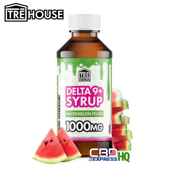 TRE House Delta 9 Syrup – Watermelon Felon – 1000mg