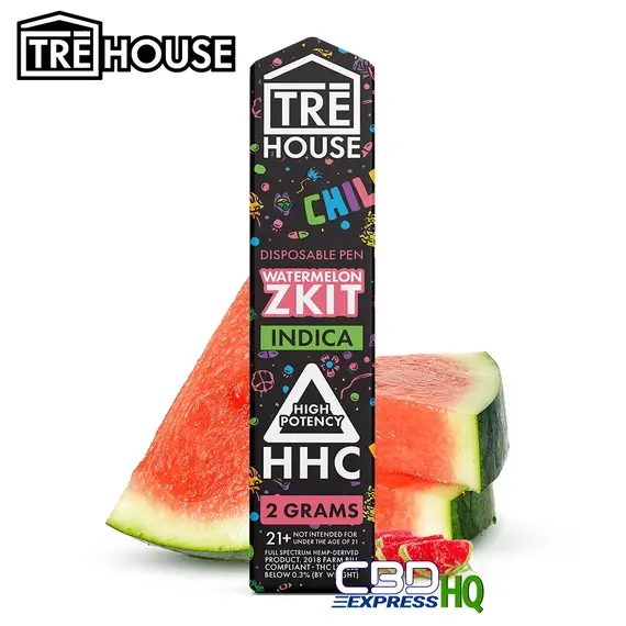 TRE House HHC Vape Pen – Watermelon ZKit – Indica 2g